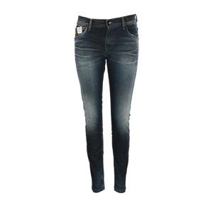 Pepe Jeans dámské tmavé vyšisované džíny Battlecat