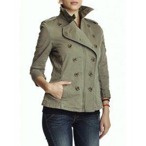 Guess dámský khaki kabátek - L (D824)