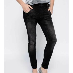 Pepe Jeans dámské šedo-černé džíny Popsy- vloženo pod jednou délkou - 27 (0E9)