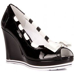 Guess dámské černé boty na klínku - KAZOVÉ - 40 (BLACK)