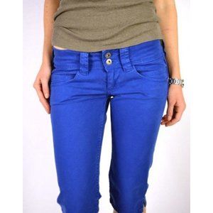 Pepe Jeans modré 3/4 kalhoty Venus - 28 (554ELEC)