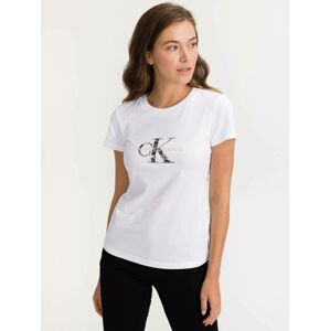 Dictatorship terrace Understand Calvin Klein dámské bílé tričko - S (YAF) | Levné módní značkové oblečení