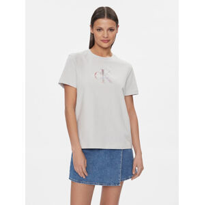 Calvin Klein dámské šedé tričko - L (PC8)