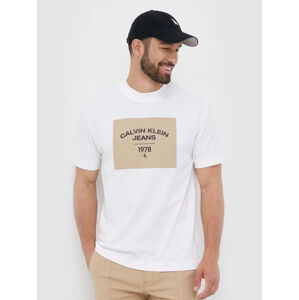 Calvin Klein pánské bílé tričko - L (YAF)