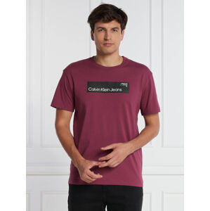 Calvin Klein pánské fialové tričko - L (VAC)
