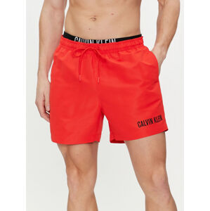 Calvin Klein pánské červené plavky - XL (XM9)