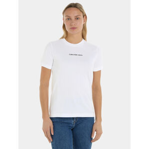 Calvin Klein dámské bílé tričko - M (YAF)