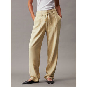 Calvin Klein dámské zelené kalhoty - S (LFU)