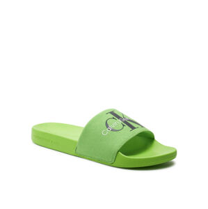 Calvin Klein pánské zelené pantofle - 41 (02O)