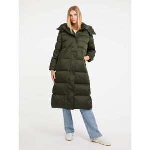 Guess dámský tmavě zelený péřový kabát - XL (G8G9)