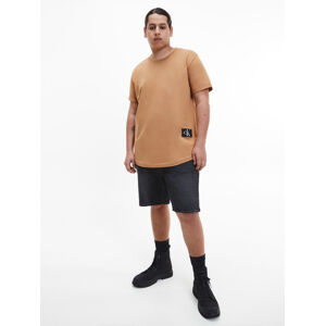 Calvin Klein pánské hnědé tričko - M (PE5)