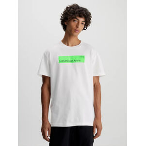 Calvin Klein pánské bílé tričko - XXL (YAF)