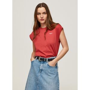 Pepe Jeans dámské červené tričko BLOOM - M (217)