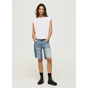 Pepe Jeans dámské bíle triko MORGANA se cvoky - XS (800)
