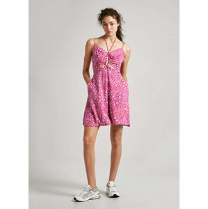 Pepe Jeans dámské růžové šaty DENISE - XS (363)