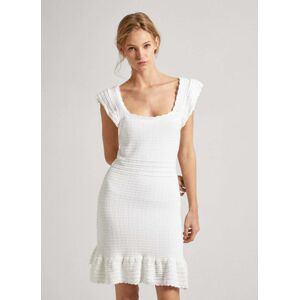 Pepe Jeans dámské bílé šaty GESA - XS (800)