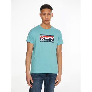 Tommy Jeans pánské modré tričko - XL (CTE)