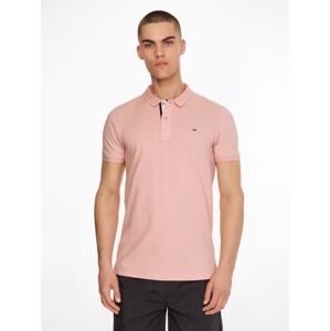 Tommy Jeans pánské růžové polo tričko - S (TH9)