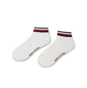 Tommy Hilfiger dámské krémové ponožky - 35 (WHITE)