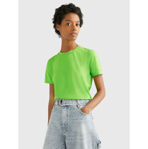 Tommy Hilfiger dámské zelené tričko - XXL (LWY)