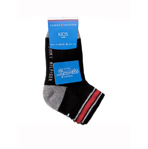 Tommy Hilfiger dětské černé ponožky - 35 (200)