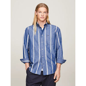 Tommy Hilfiger pánská modrá košile - S (0A4)
