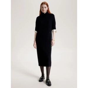 Tommy Hilfiger dámské černé vlněné šaty - XL/R (BDS)