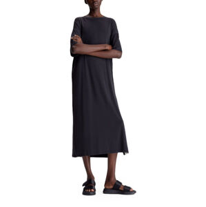 Calvin Klein dámské černé dlouhé šaty - S (BEH)
