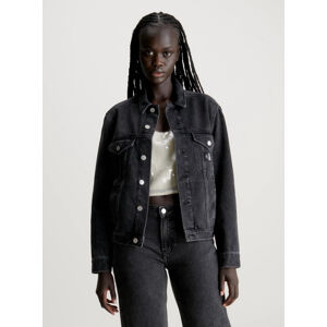 Calvin Klein dámská černá džínová bunda  - L (1BY)