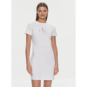 Calvin Klein dámské bílé šaty - S (BEH)