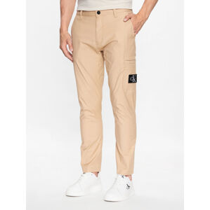 Calvin Klein pánské béžové kalhoty  - XL (PF2)