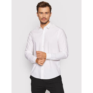 Calvin Klein pánská bílá košile - M (YAF)