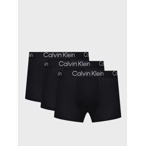 Calvin Klein pánské černé boxerky 3pack - M (7V1)
