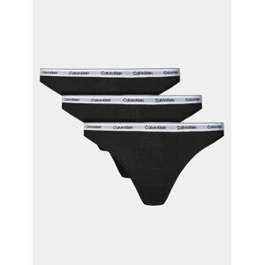 Calvin Klein dámská černá tanga 3pack - L (UB1)
