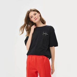 Calvin Klein dámské černé tričko Shape - S (099)