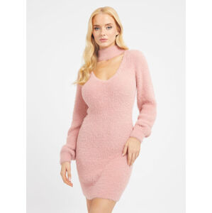 Guess dámské růžové pletené šaty - S (F6M0)