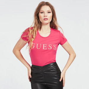 Guess dámské růžové triko - M (SOPK)