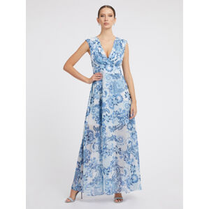 Guess dámské květované modré šaty - S (P7FR)