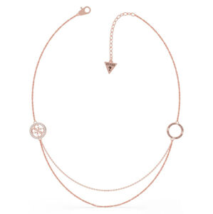 Guess dámský růžový náhrdelník - UNI (ROSE)