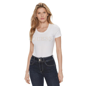 Guess dámské bílé tričko  - S (G011)