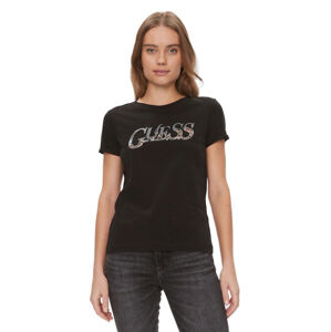 Guess dámské černé tričko - S (JBLK)