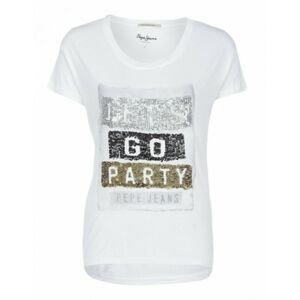 Pepe Jeans dámské bílé tričko Naomi - S (800)