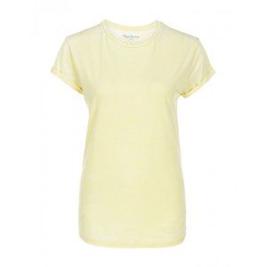 Pepe Jeans dámské žluté tričko Kia - S (43)