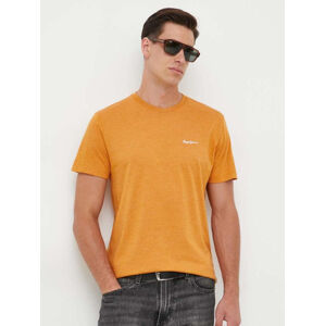 Pepe Jeans pánské oranžové tričko - XL (97)