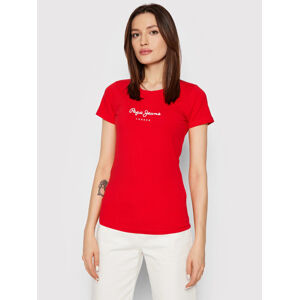 Pepe Jeans dámské  červené tričko  NEW VIRGINIA - M (241)