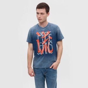 Pepe Jeans pánské modré tričko Holen - XXL (533)