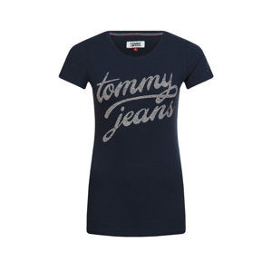 Tommy Hilfiger dámské tmavě modré tričko Basic