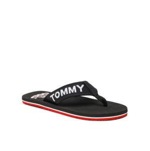 Tommy Jeans pánské černé žabky - 45 (BDS)