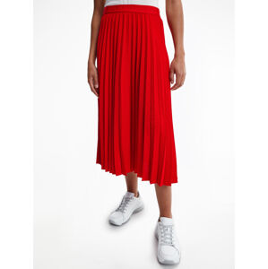 Tommy Hilfiger dámská červená sukně - 34 (SNE)