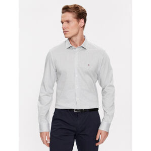 Tommy Hilfiger pánská bílá vzorovaná košile - 42/R (0IM)